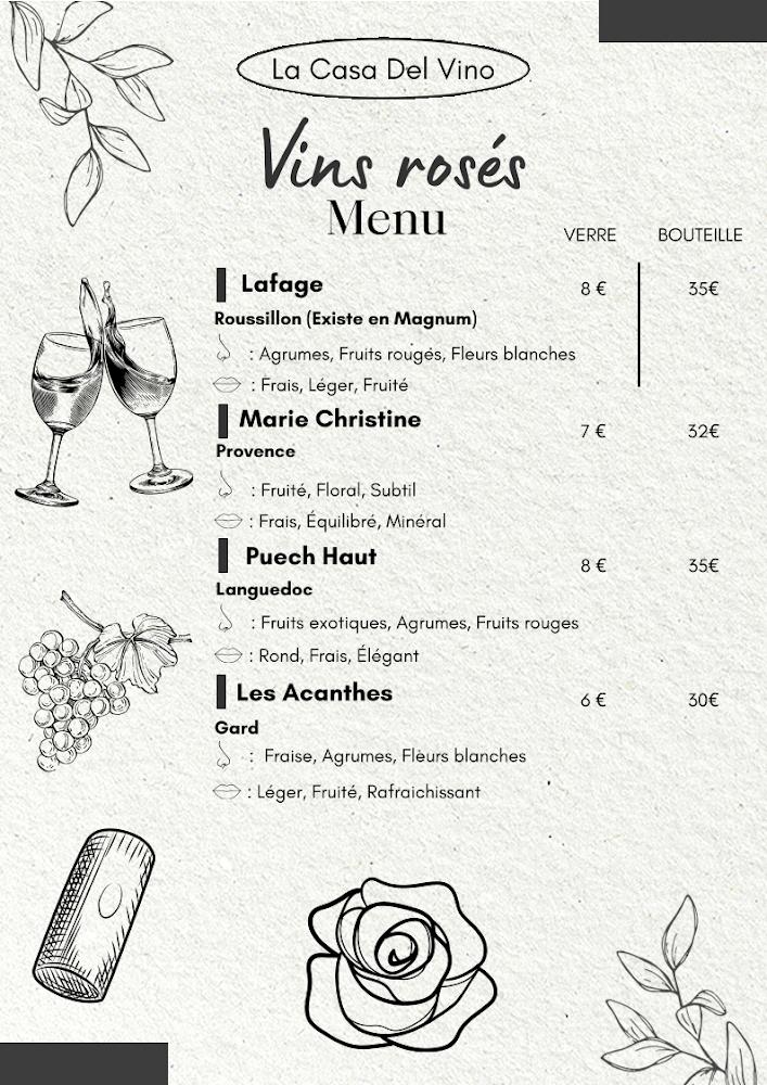LA CASA DEL VINO - Menu Image 1