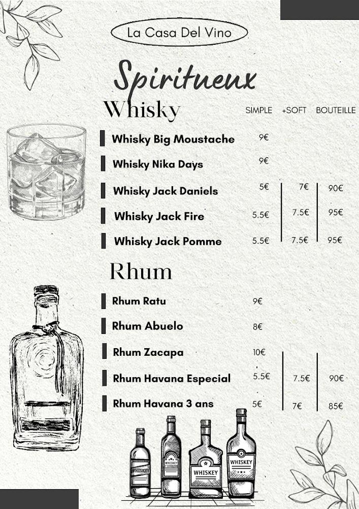 LA CASA DEL VINO - Menu Image 2