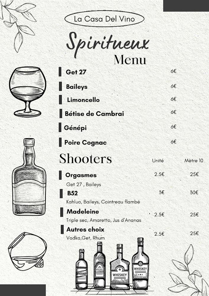 LA CASA DEL VINO - Menu Image 3